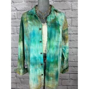 Reworked/upcycled flannel shirt SKU B1045